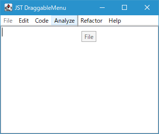 Swing/DraggableMenu screenshot
