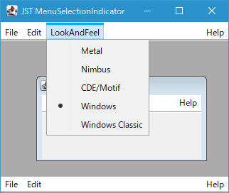 Swing/MenuSelectionIndicator screenshot